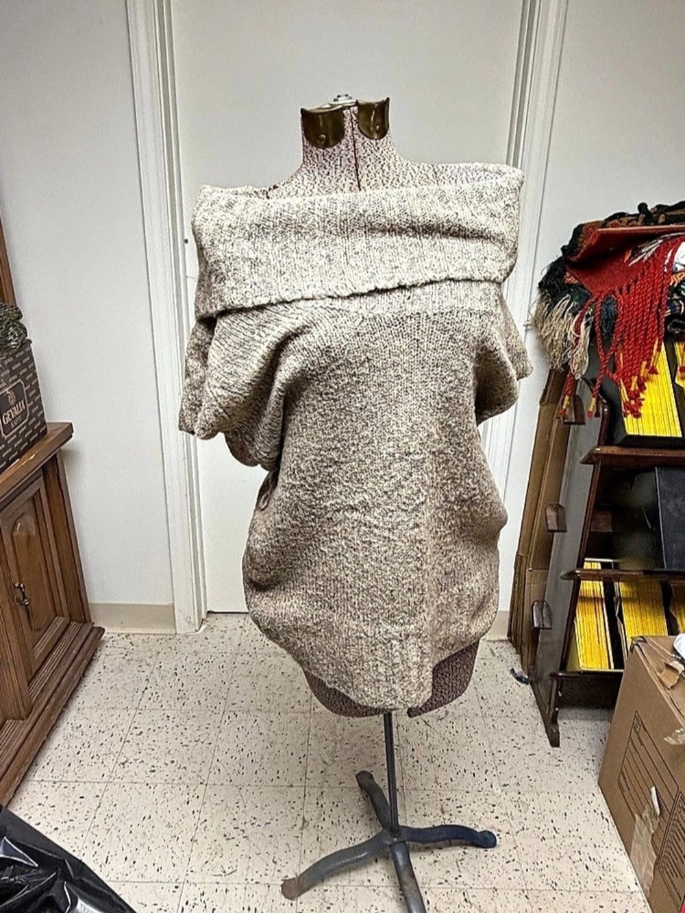 Exhilaration Knit Off-Shoulder Sweater Large